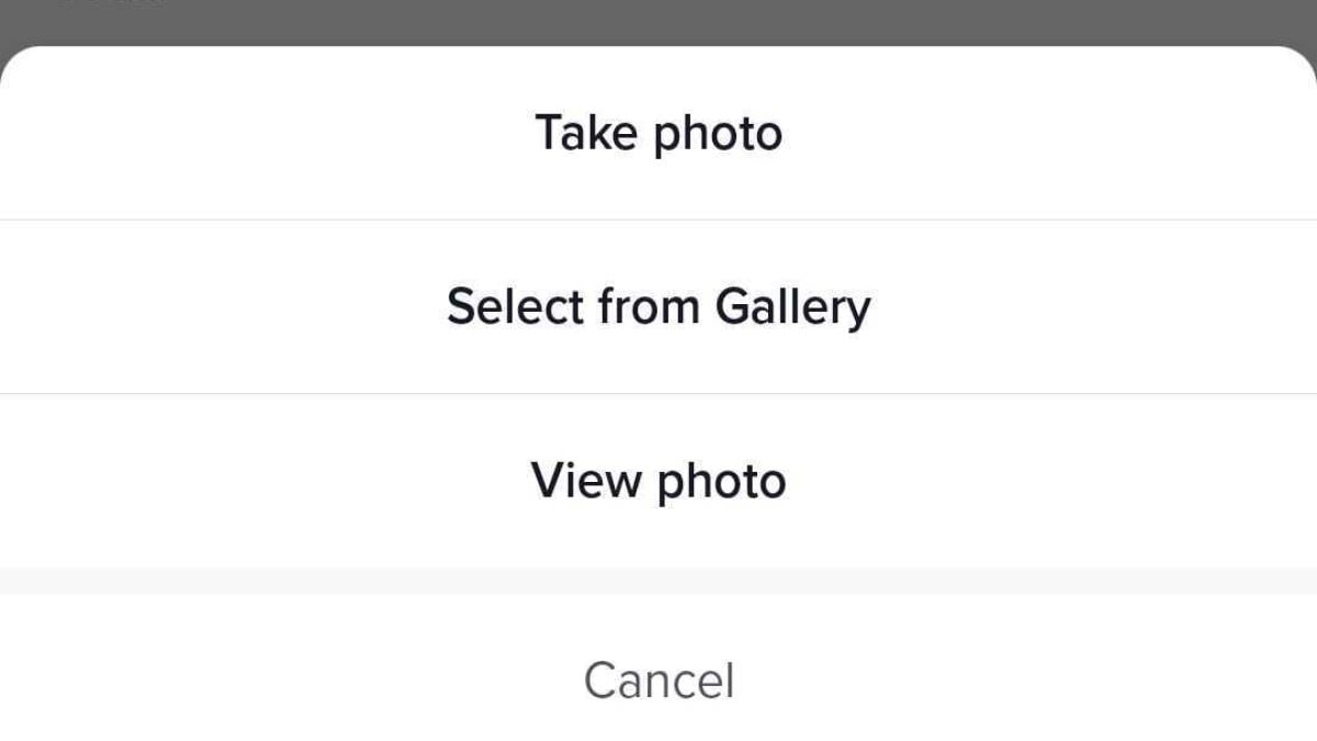 Change photo options in TikTok app