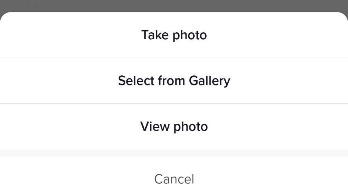 Change photo options in TikTok app