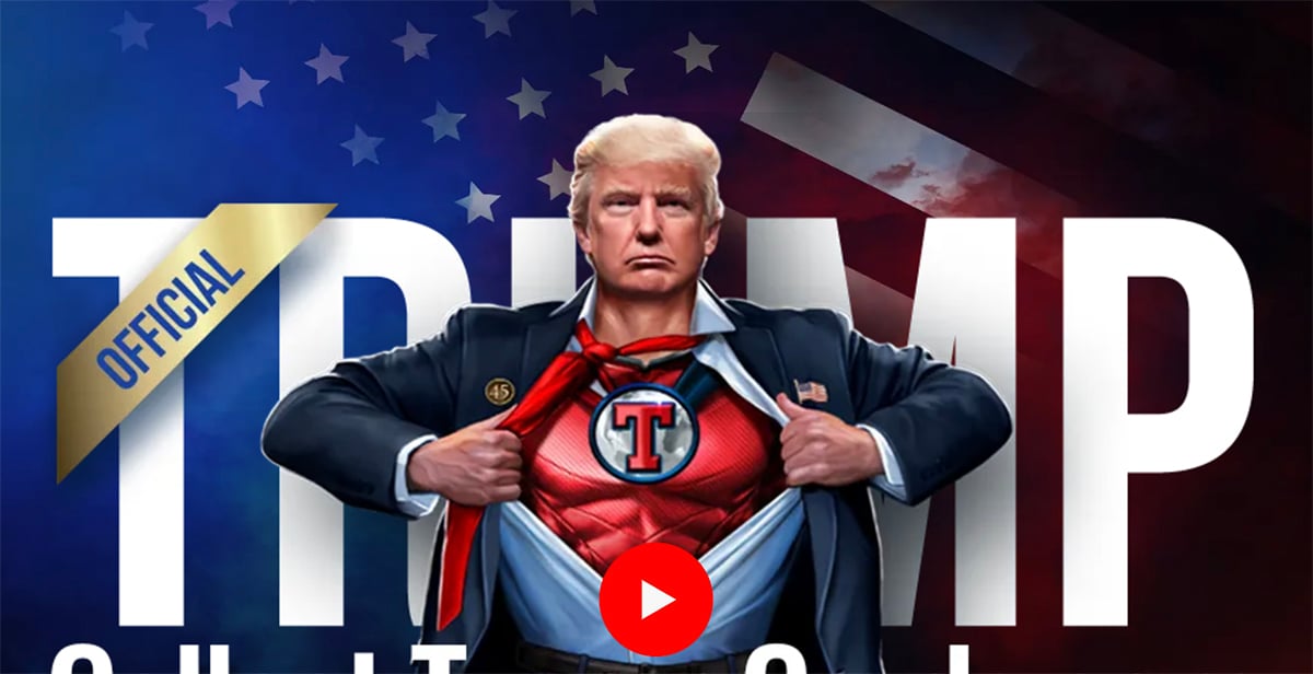 Donald Trump thinking he's superman
