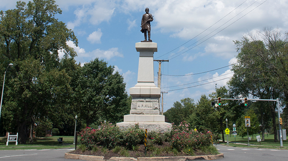 Statue of A.P. Hill in Richmond, Virginia