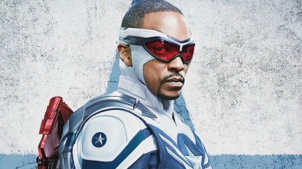 Anthony Mackie as Sam Wilson's Cap in Captain America: New World Order poster