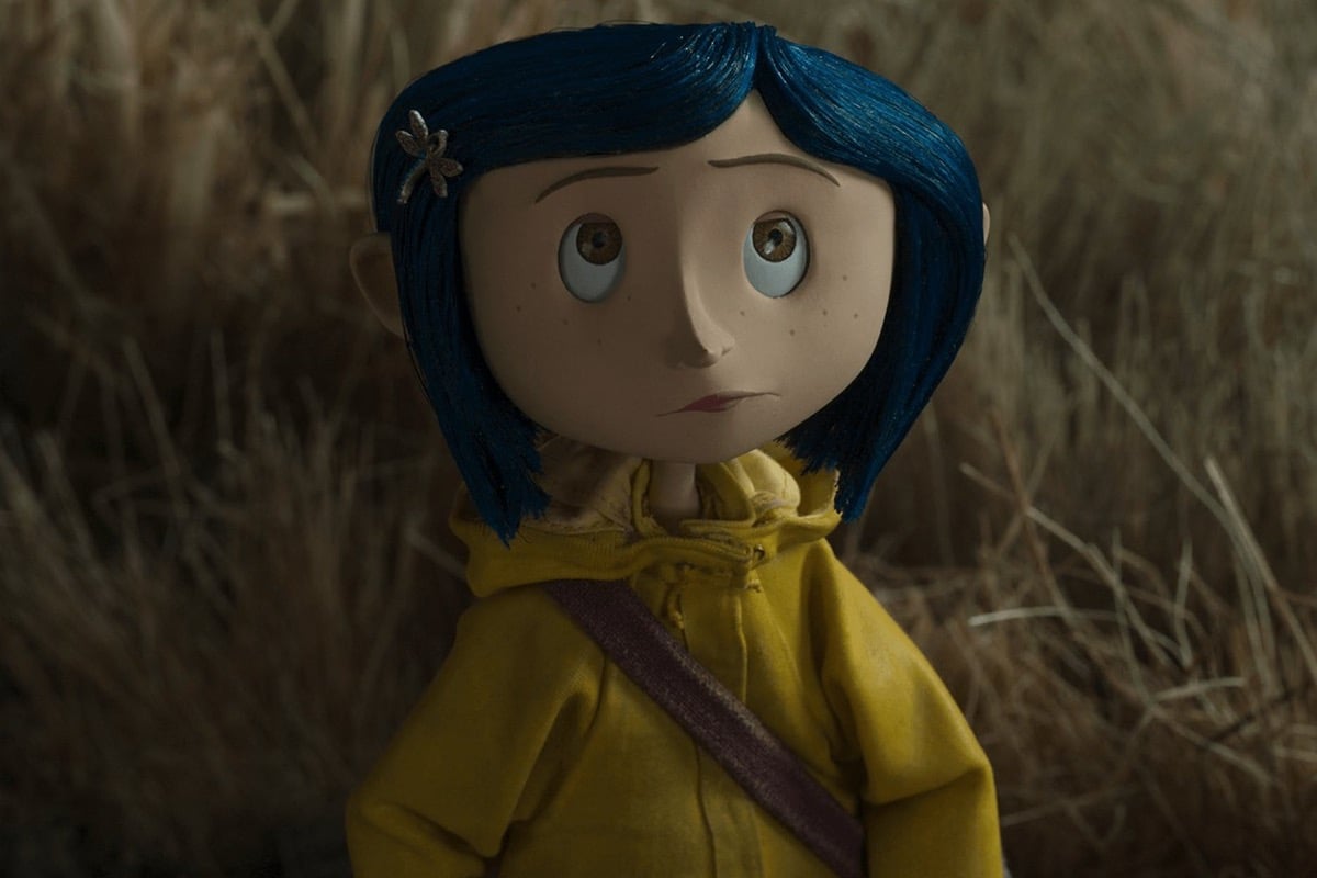 Coraline in the stop-motion animated film 'Coraline'