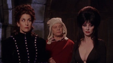 Elvira and other characters in Elvira's Haunted Hills
