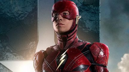 Ezra Miller as The Flash in DCU's The Flash Poster