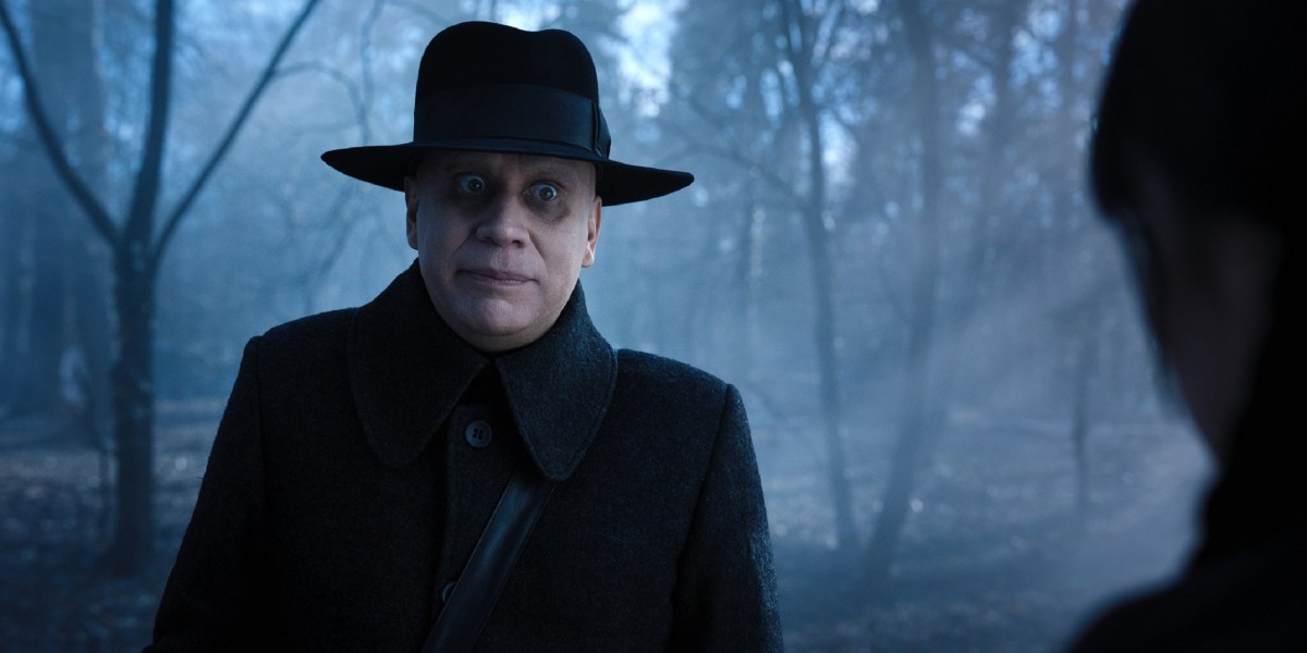 Fred Armisen as Uncle Fester in 'Wednesday'
