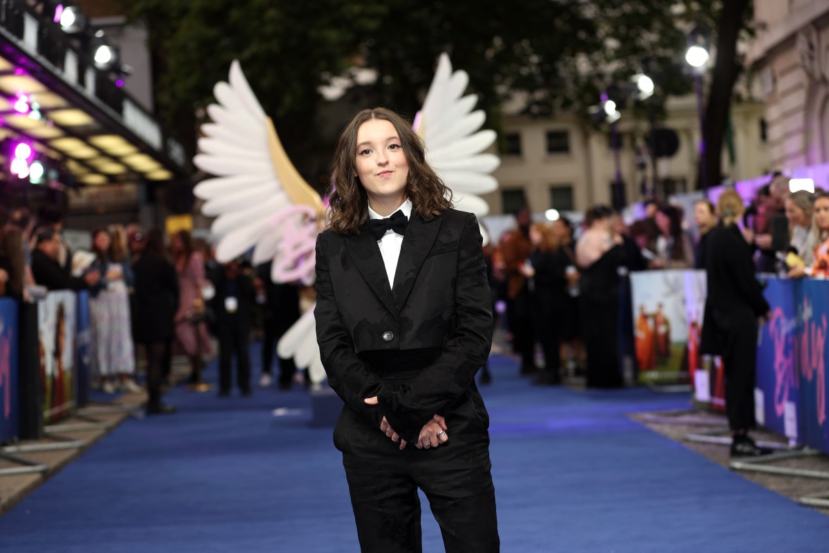 Bella Ramsey on a red carpet