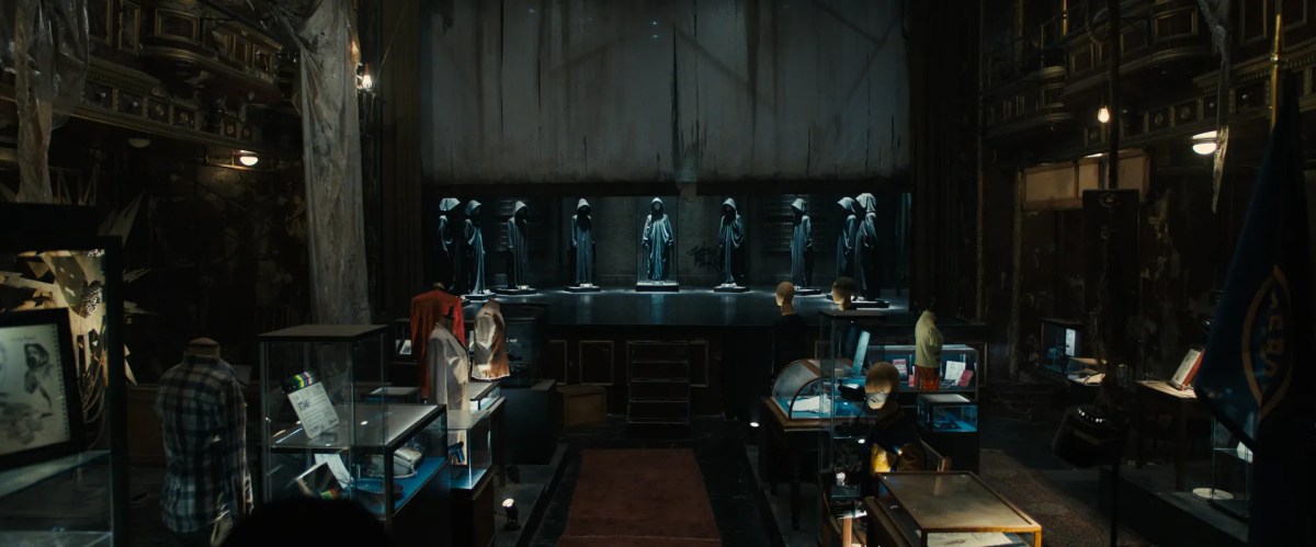 The really cool Ghostface shrine in Scream VI