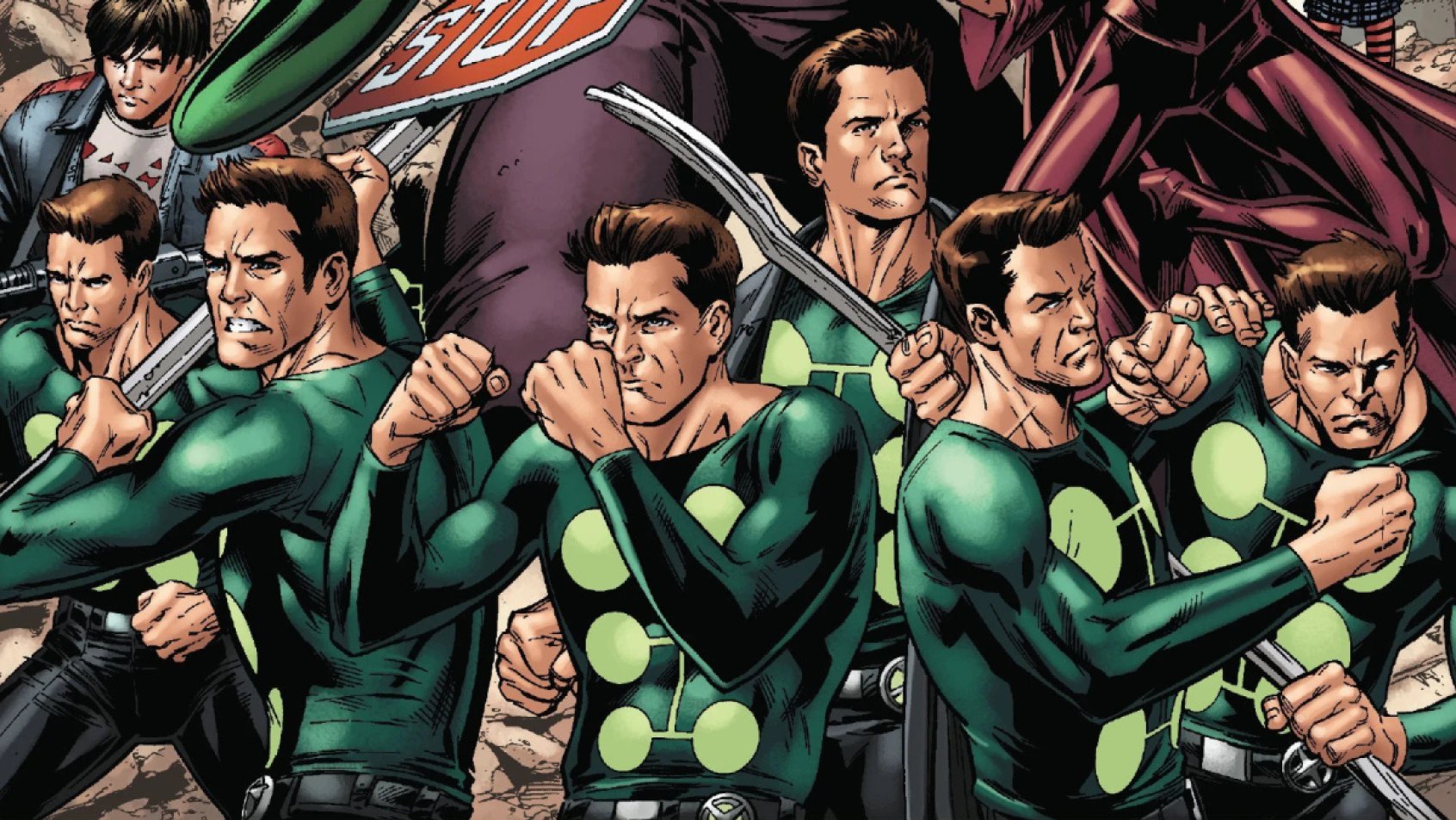 James Madrox as his Multiple Man alter ego in Marvel Comics