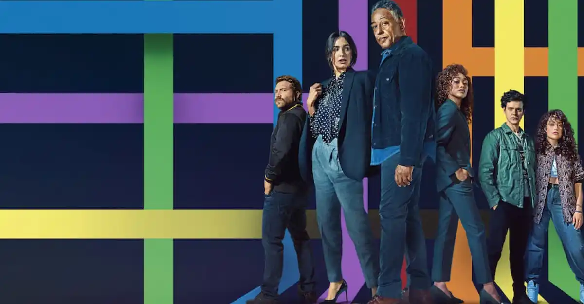 Header image for Netflix's Kaleidoscope, starring Giancarlo Esposito
