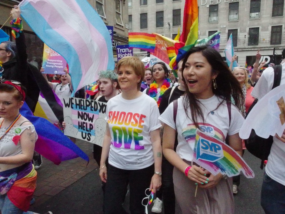 Nicola Sturgeon at Glasgow Pride, 2018