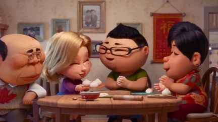 The heartwarming conclusion of Pixar's short film, Bao.