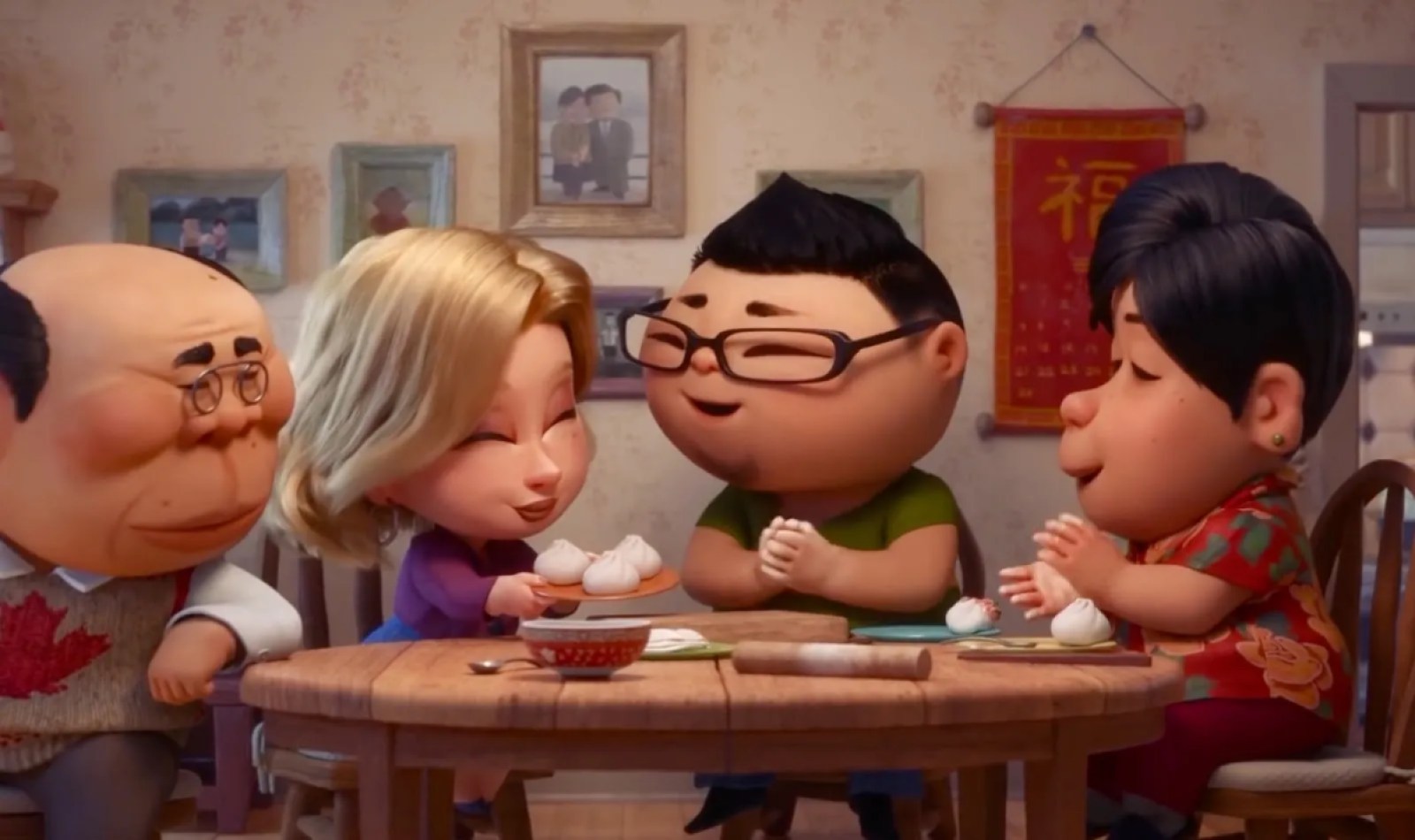 The heartwarming conclusion of Pixar's short film, Bao.