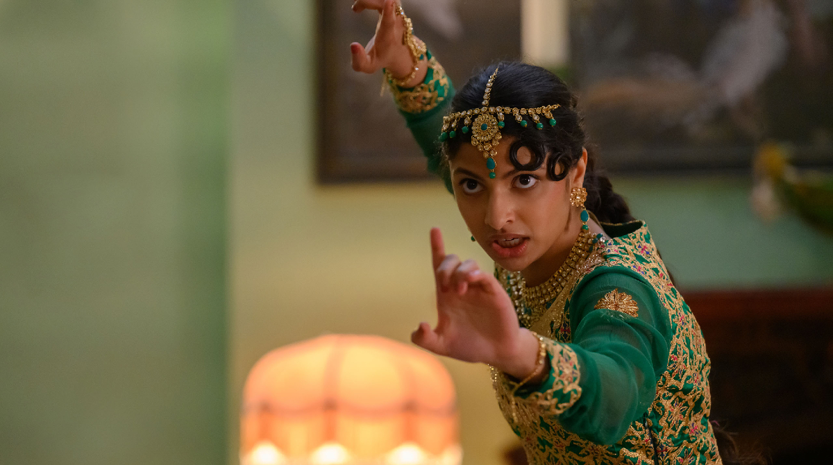 Ria Khan (Priya Kansara) prepares for battle in a still from 