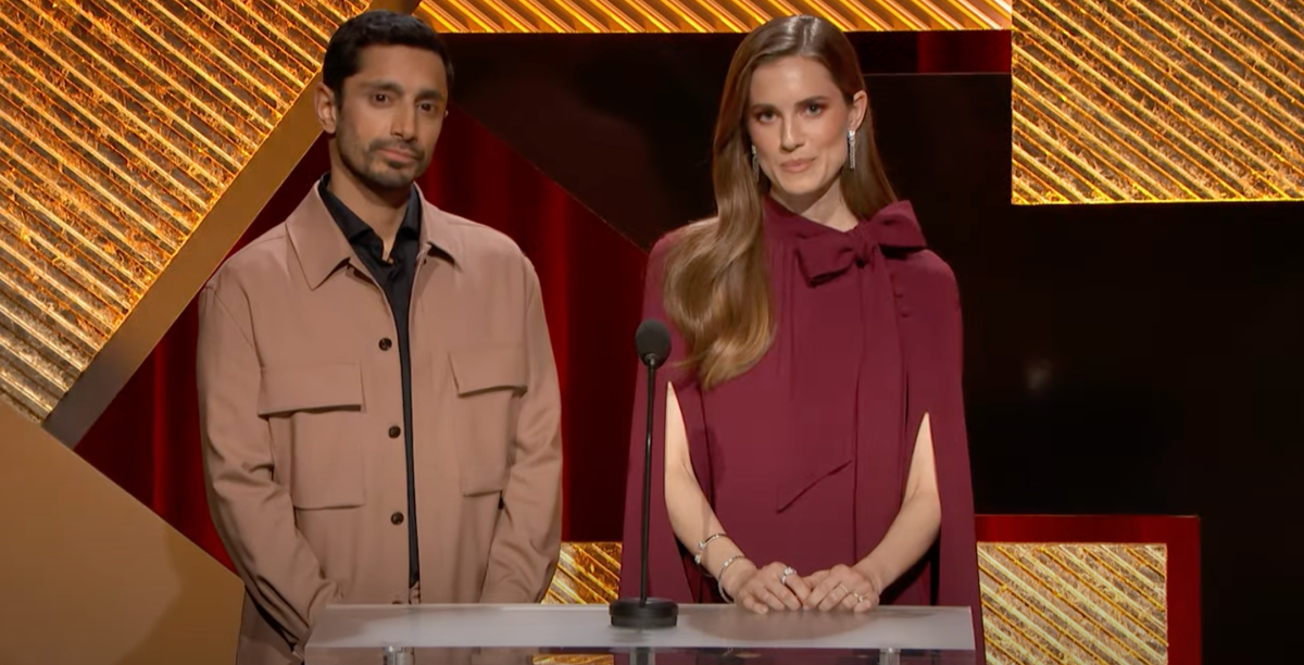 Riz Ahmed and Allison Williams hosting the Oscars 2023