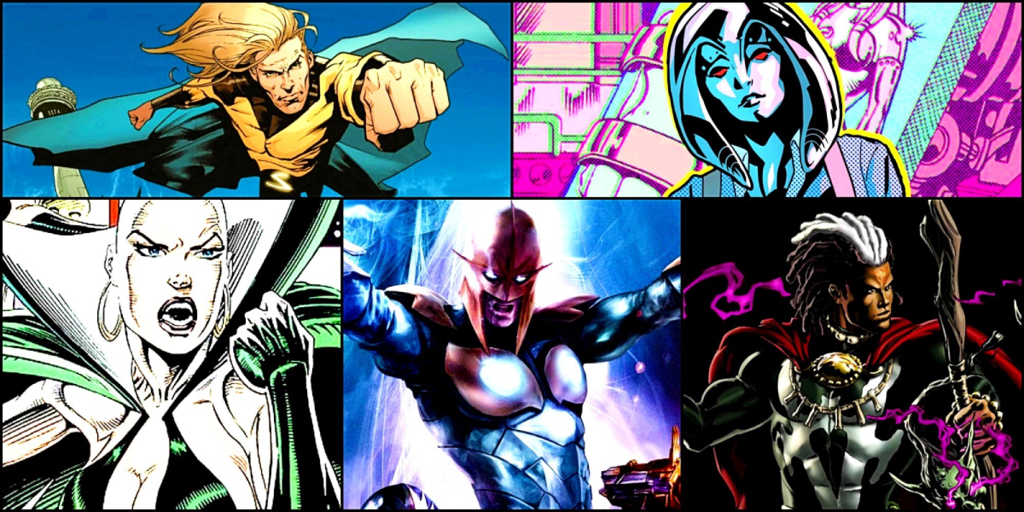 Sentry, Jocasta, Moondragon, Nova, and Brother Voodoo in Marvel Comics