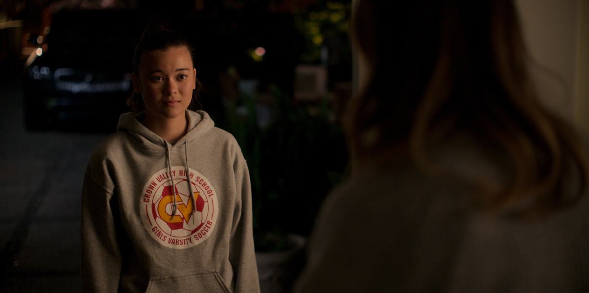 lukita maxwell as alice standing in the doorway in shrinking