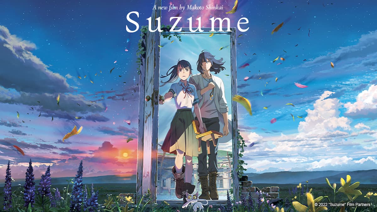 Poster / key art for Makoto Shinkai's SUZUME