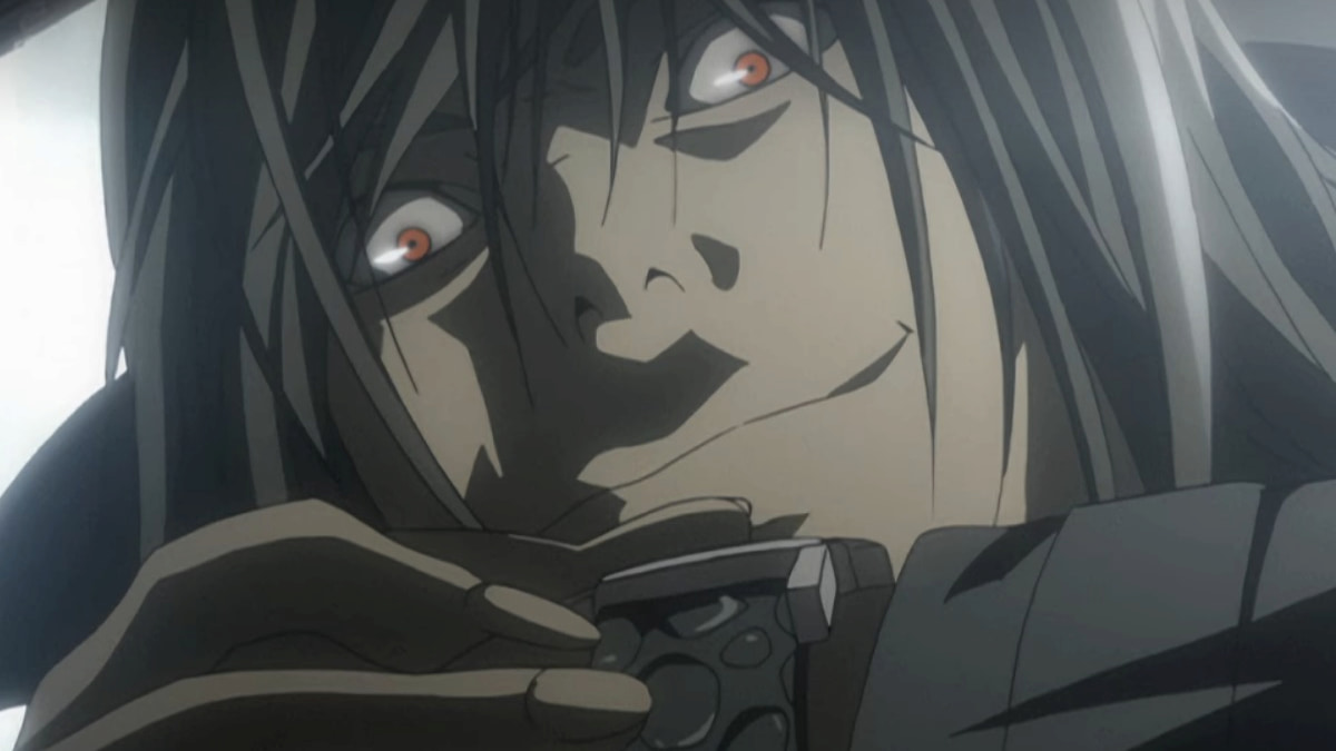 Teru Mikami writing names on a paper from the Death Note