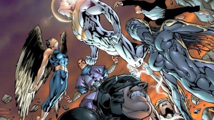 The Authority superhero team seen in action in Wildstorm Comics