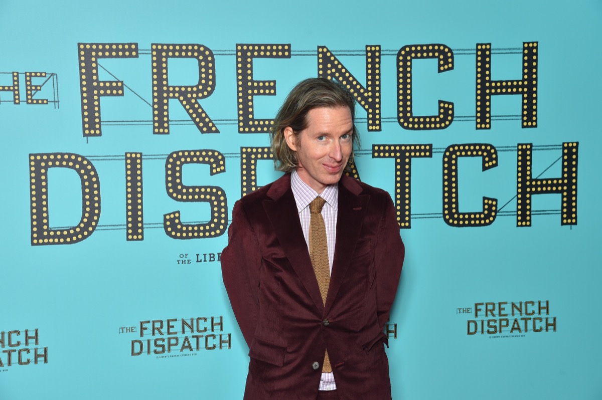 Wes Anderson attends the premiere of 'The French Dispatch'