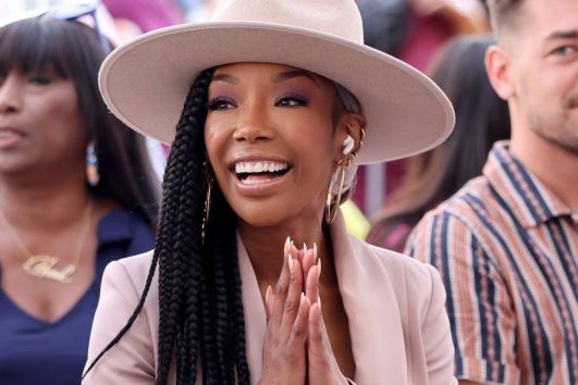 LOS ANGELES, CALIFORNIA - JULY 15: Brandy Norwood attends the Hollywood Walk of Fame Star Ceremony for Jenifer Lewis at Hollywood Walk of Fame on July 15, 2022 in Los Angeles, California. (Photo by Matt Winkelmeyer/Getty Images)