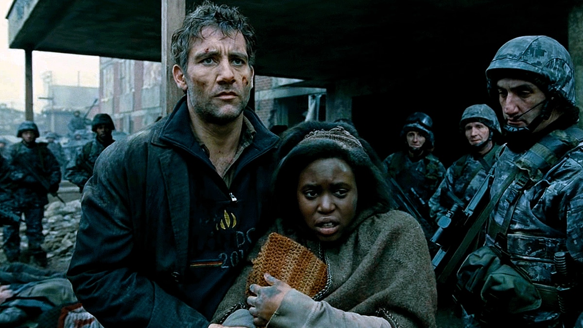 Theo and Kee in 'Children of Men'