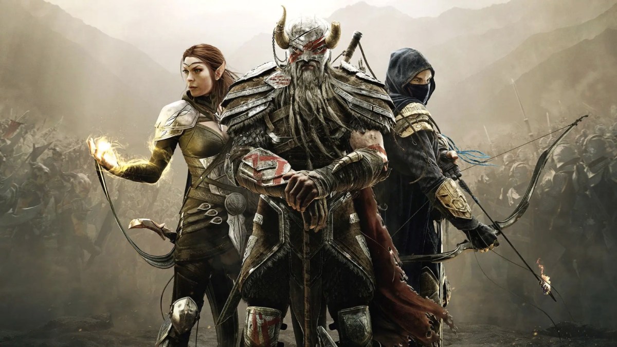 The Elder Scrolls characters in promotional artwork