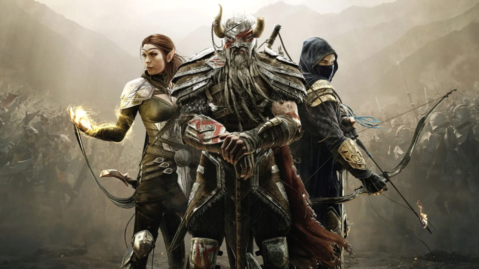 The Elder Scrolls characters in promotional artwork
