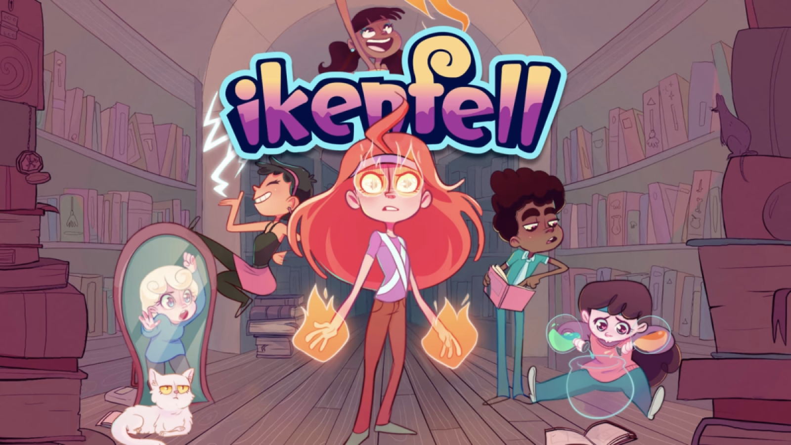 Ikenfell's characters in cover art