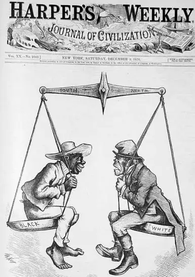 Racist and anti-Irish cartoon by Thomas Nast published in Harpers Weekly 1876. (Creative Commons)