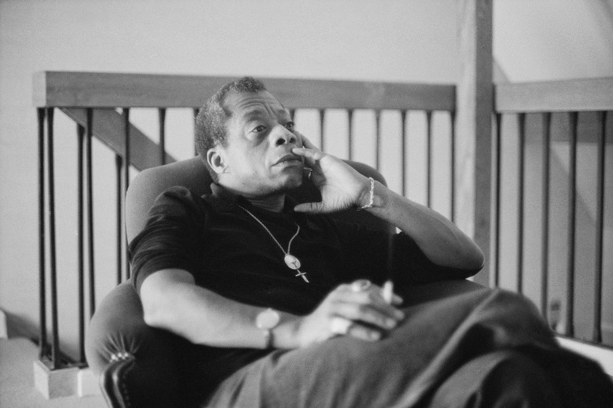 Writer James Baldwin in Paris. (Photo by Sophie Bassouls/Sygma via Getty Images)
