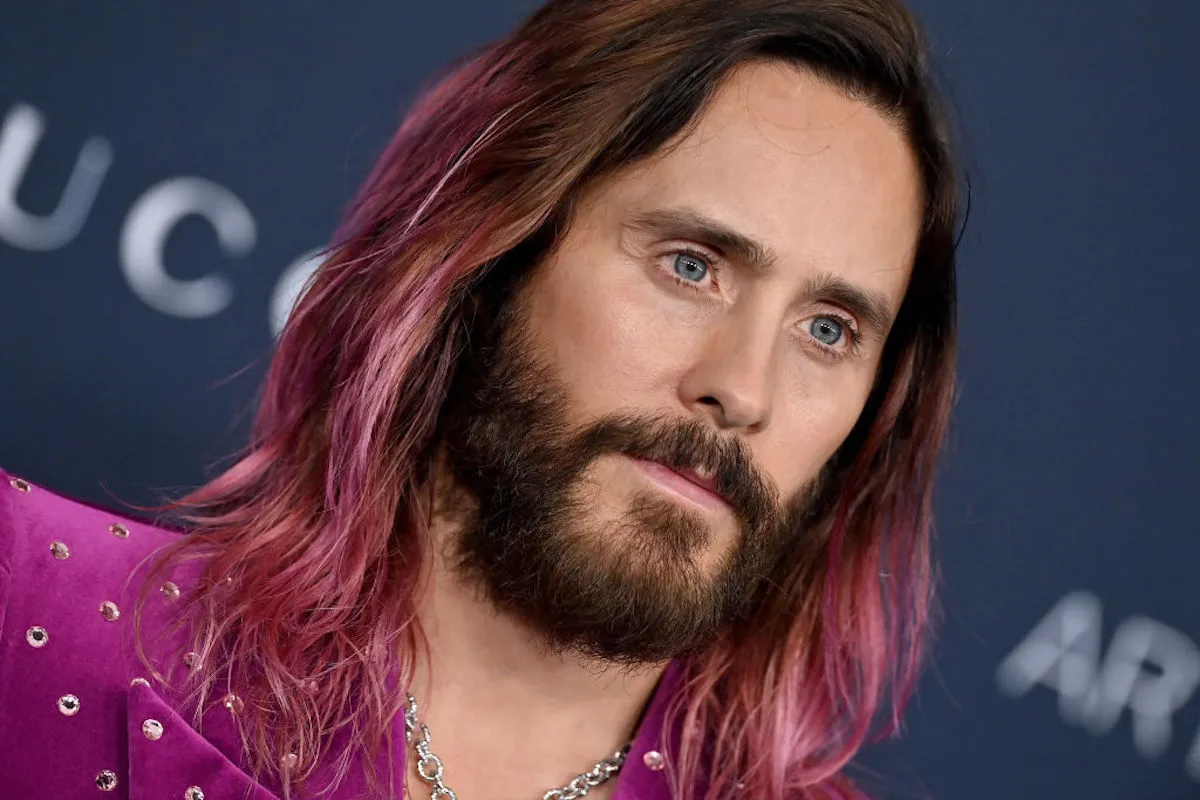 Jared Leto on a red carpet.