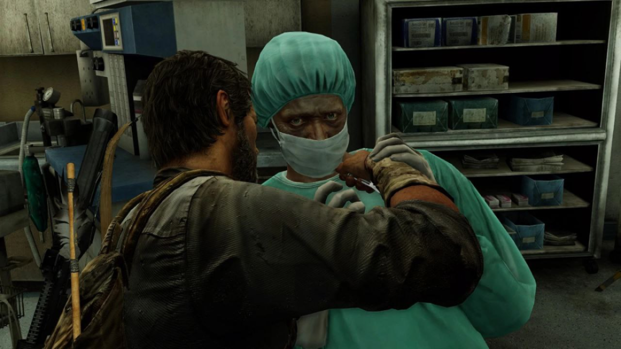 Joel kills the surgeon in the last of us 
