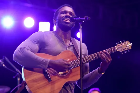 NEW YORK, NY - OCTOBER 07: Joshua Henry performs onstage during the 4th Annual Elsie Fest, Broadway's Outdoor Music Festival at Central Park SummerStage on October 7, 2018 in New York City. (Photo by Jenny Anderson/Getty Images for Elsie Fest)