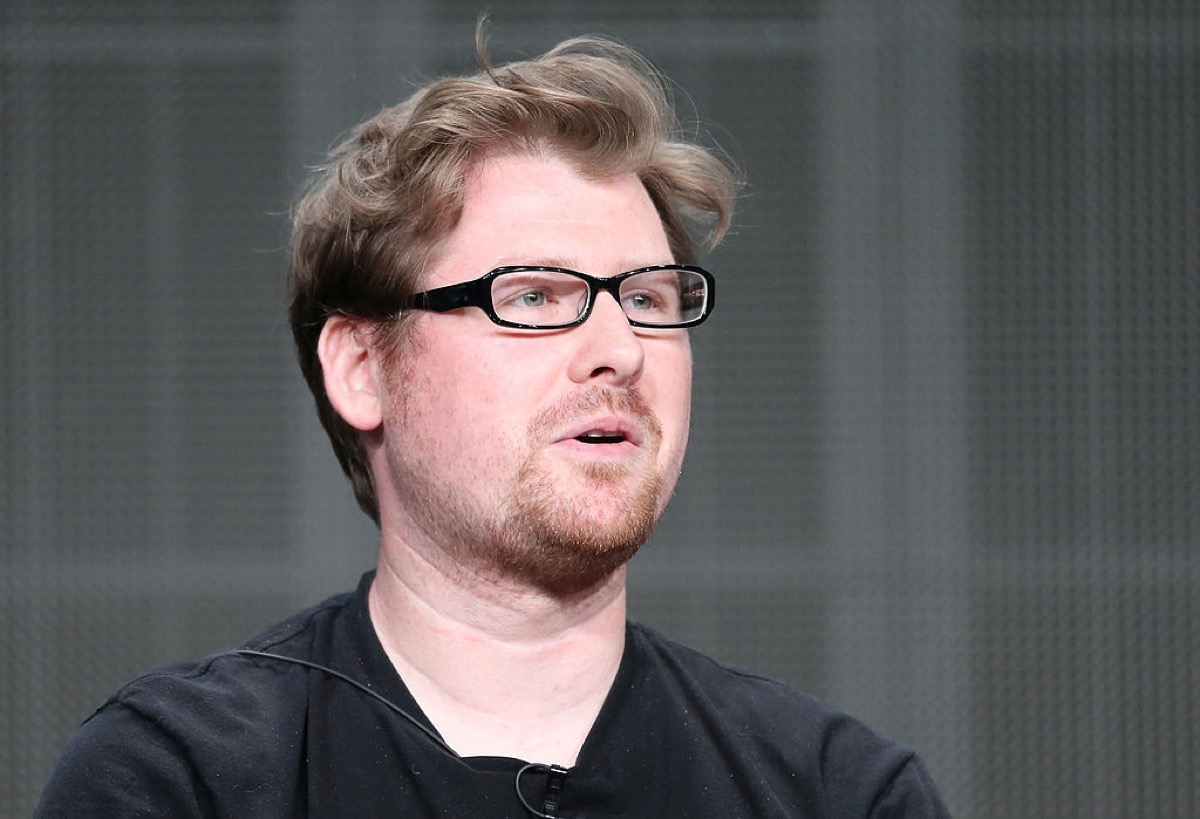 BEVERLY HILLS, CA - JULY 24: Producer Justin Roiland speaks onstage during the Adult Swim: Rick and Morty panel at the Turner Broadcasting portion of the 2013 Summer Television Critics Association tour at the Beverly Hilton Hotel on July 24, 2013 in Beverly Hills, California. (Photo by Frederick M. Brown/Getty Images)