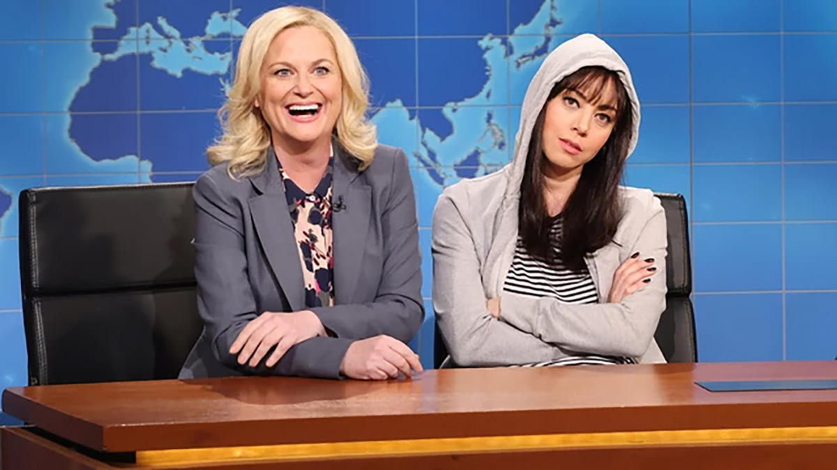 leslie knope and april ludgate on snl