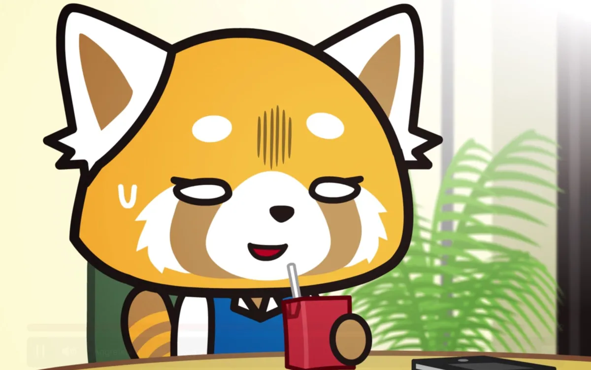 Retsuko, the red panda in the animated series 'Aggretsuko.'