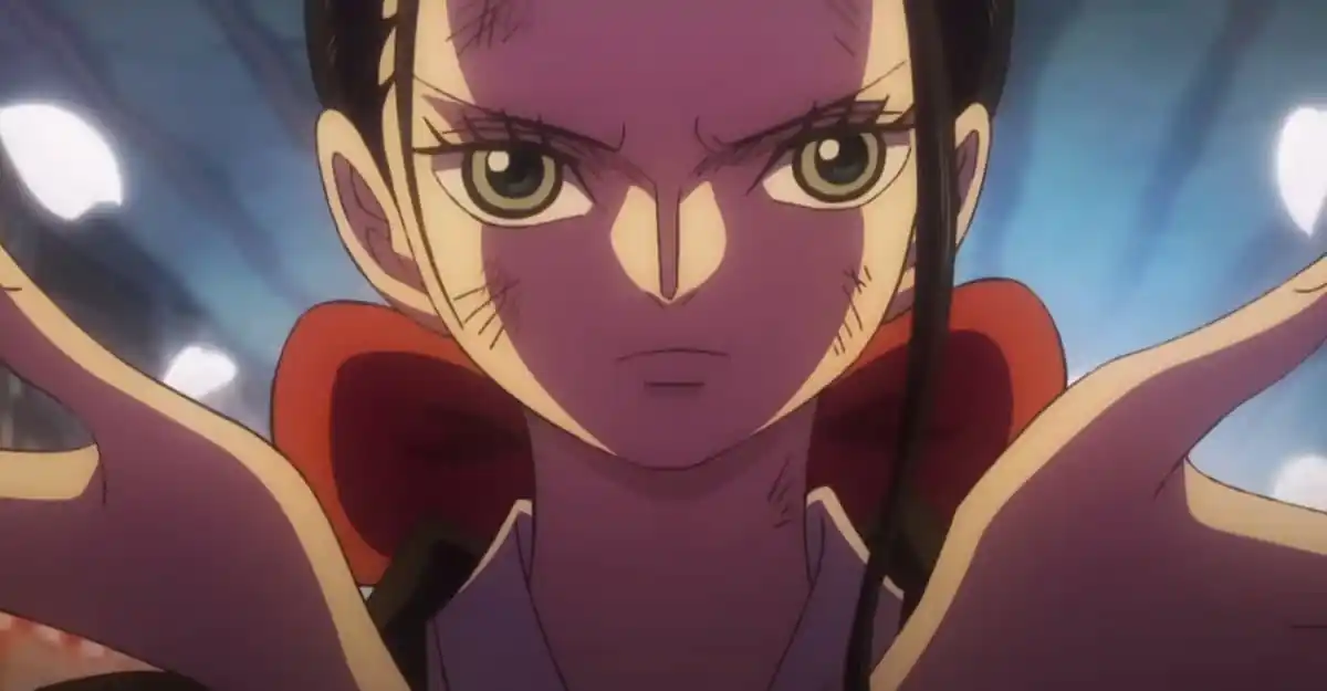 Nico Robin about to kick ass during One Piece's Onigashima Battle