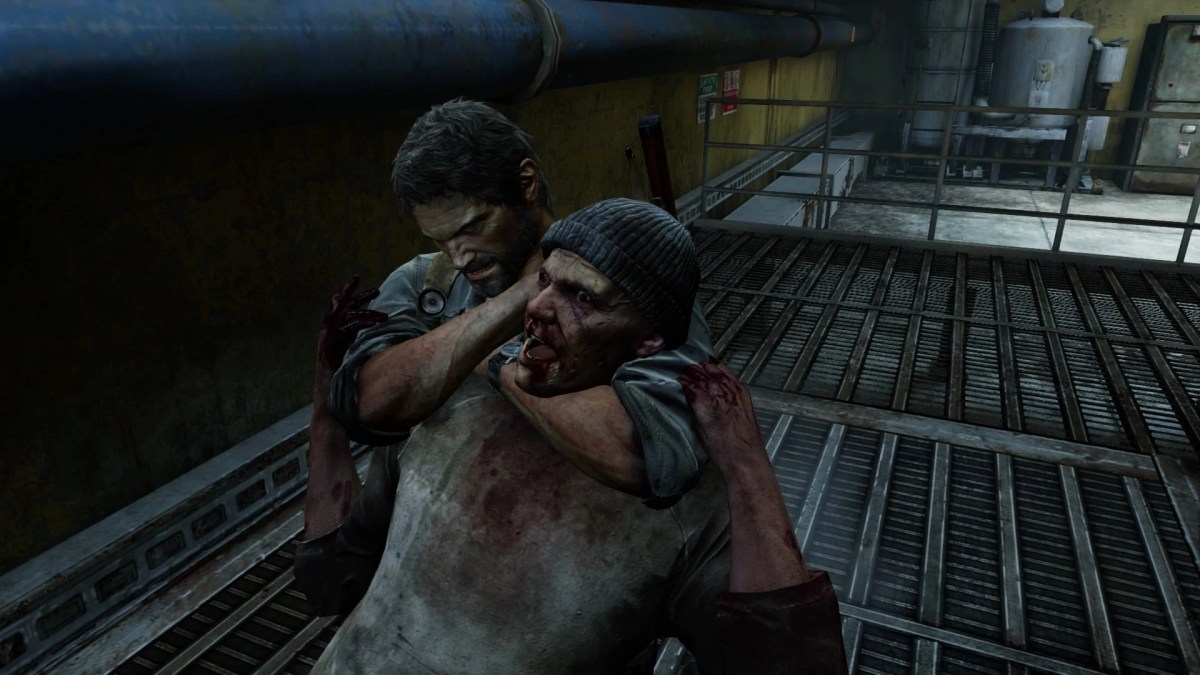 Joel killing a runner