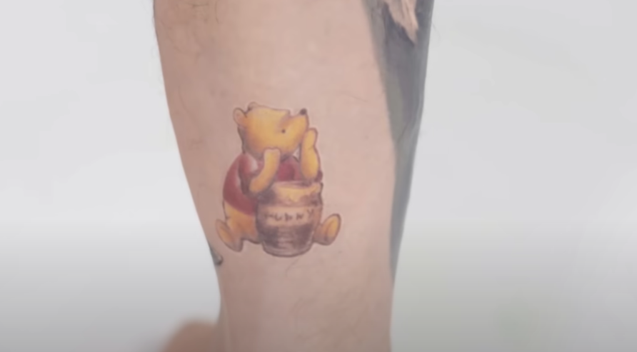 Dave Bautista Winnie-the-Pooh tattoo