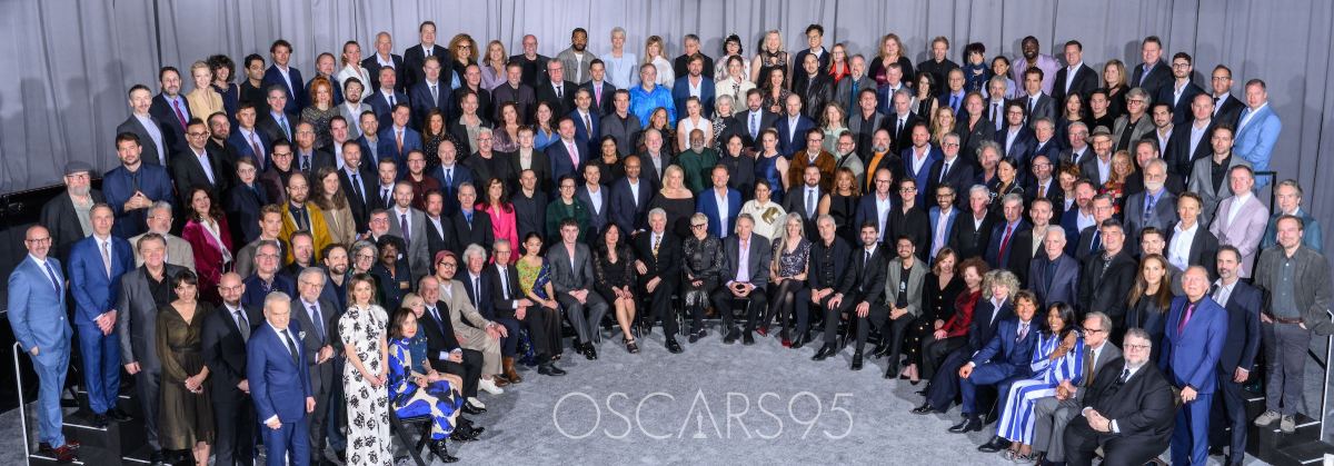 The Academy Awards releases its annual class photo of the 95th Oscar nominees