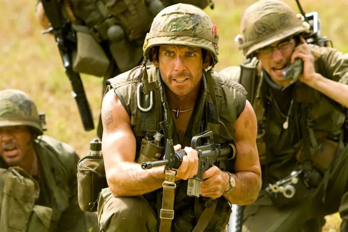 Ben Stiller and others in Tropic Thunder.