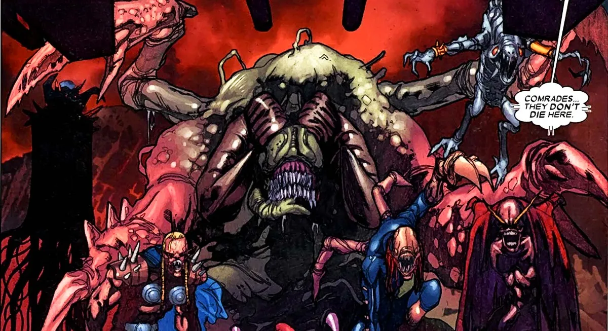 The Revengers (demonic Avengers) in the Cancerverse
