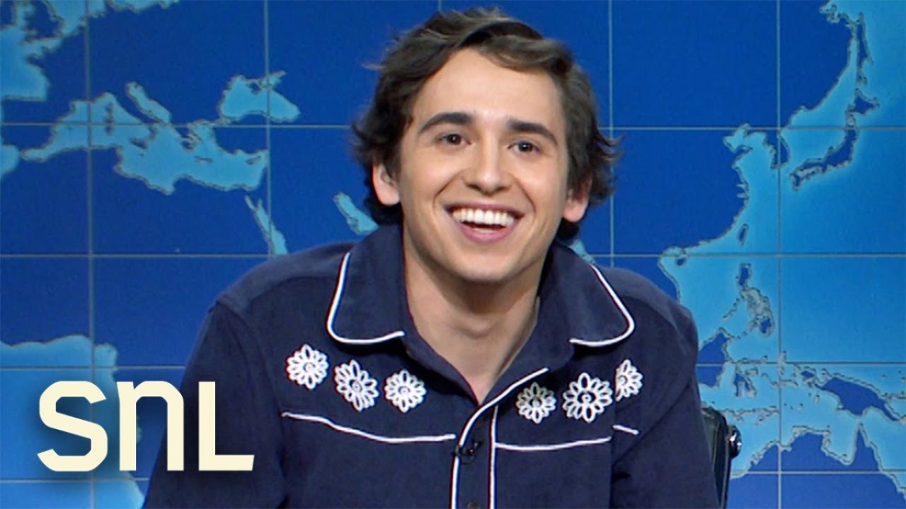 SNL's newest little sweetie, featured player Marcello Hernandez, on Weekend Update.