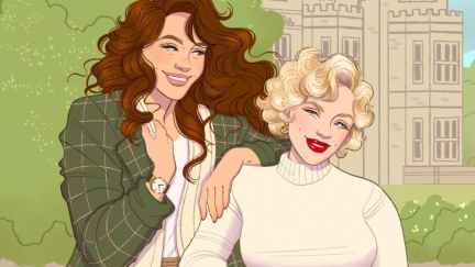 Cover of Meeting Millie, a sapphic romance novel by Clare Ashton