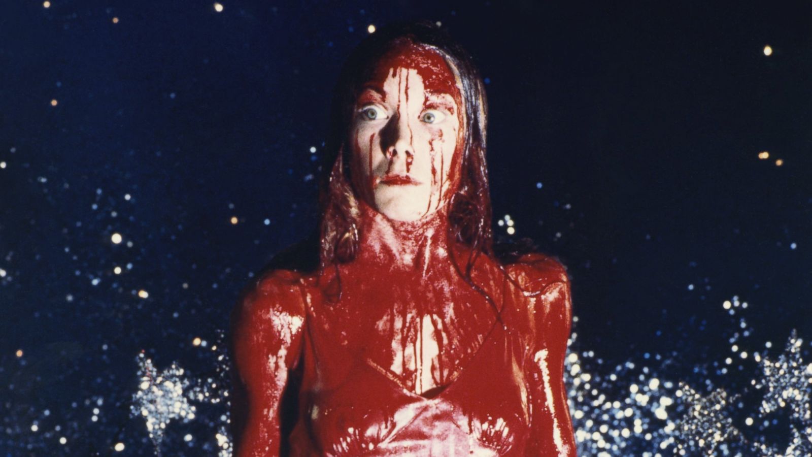 Carrie White (Sissy Spacek) covered in pig's blood during the prom scene in 'Carrie'