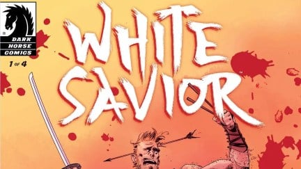 The cover image for Eric Nguyen's graphic novel miniseries 'White Savior.'