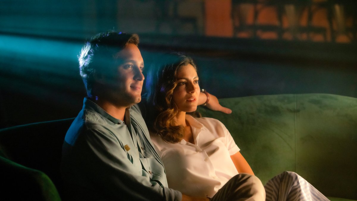 Diego Boneta and Monica Barbaro in At Midnight