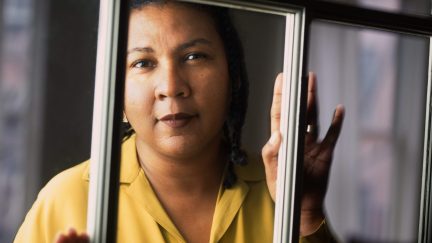 Author and cultural critic bell hooks poses for a portrait on December 16, 1996 in New York City, New York.