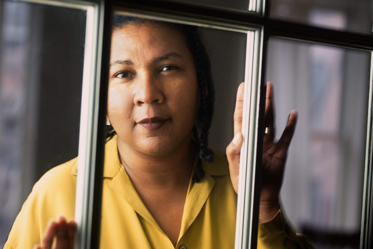 Author and cultural critic bell hooks poses for a portrait on December 16, 1996 in New York City, New York.